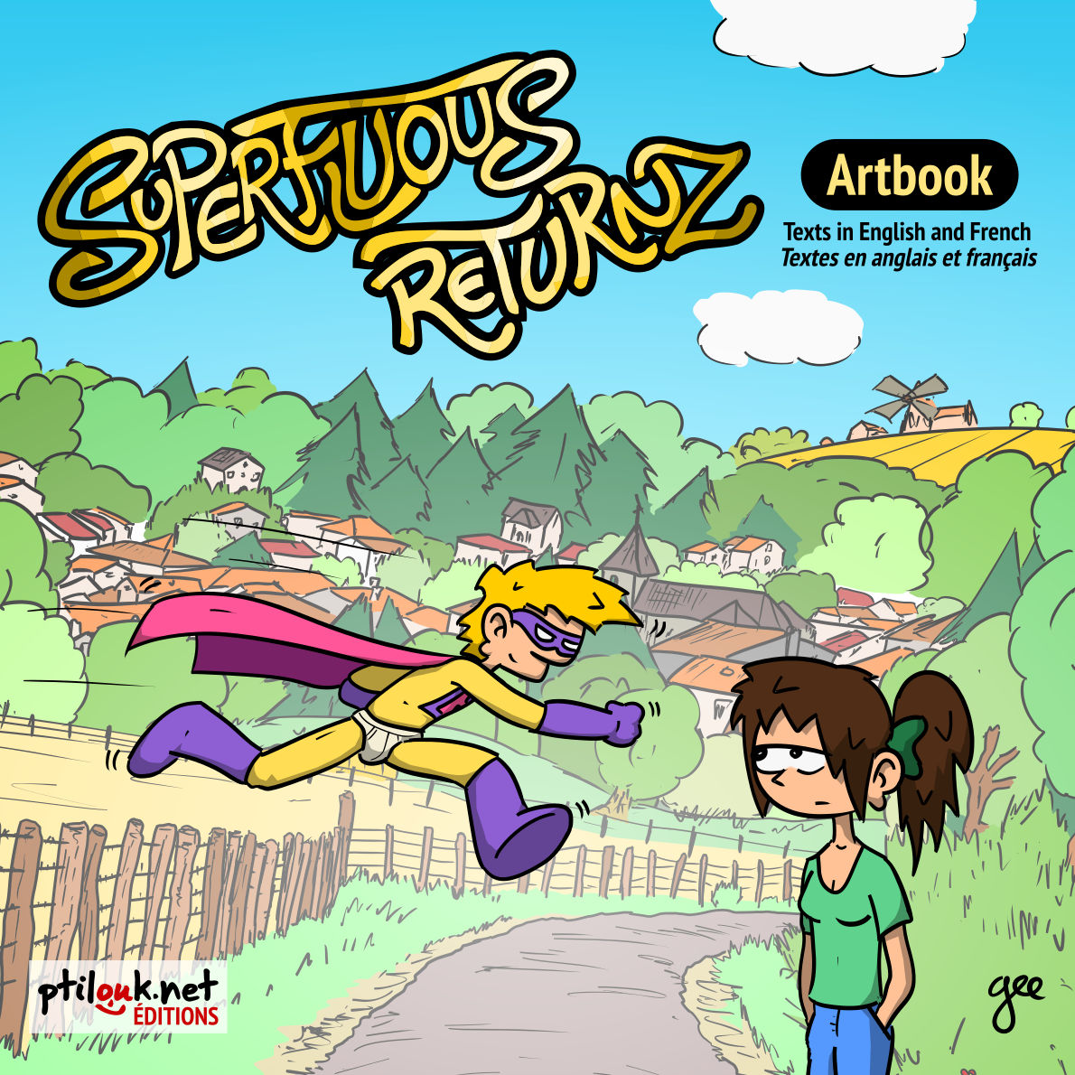Superfluous Returnz Artbook — Livre d'art accompagnant le jeu vidéo « Superflu Riteurnz ».