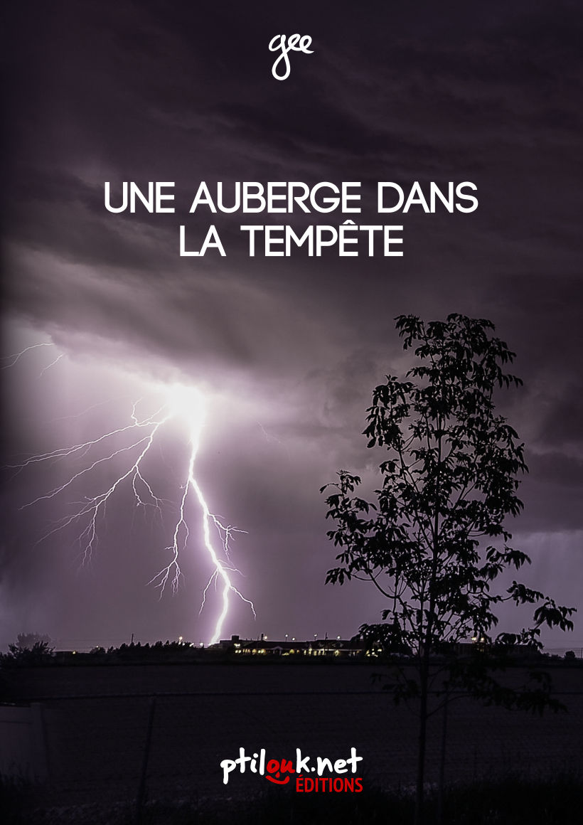 Une Auberge dans la tempête — Roman de suspense et d'humour racontant les péripéties d'une randonneuse réfugiée dans une étrange auberge en pleine tempête.